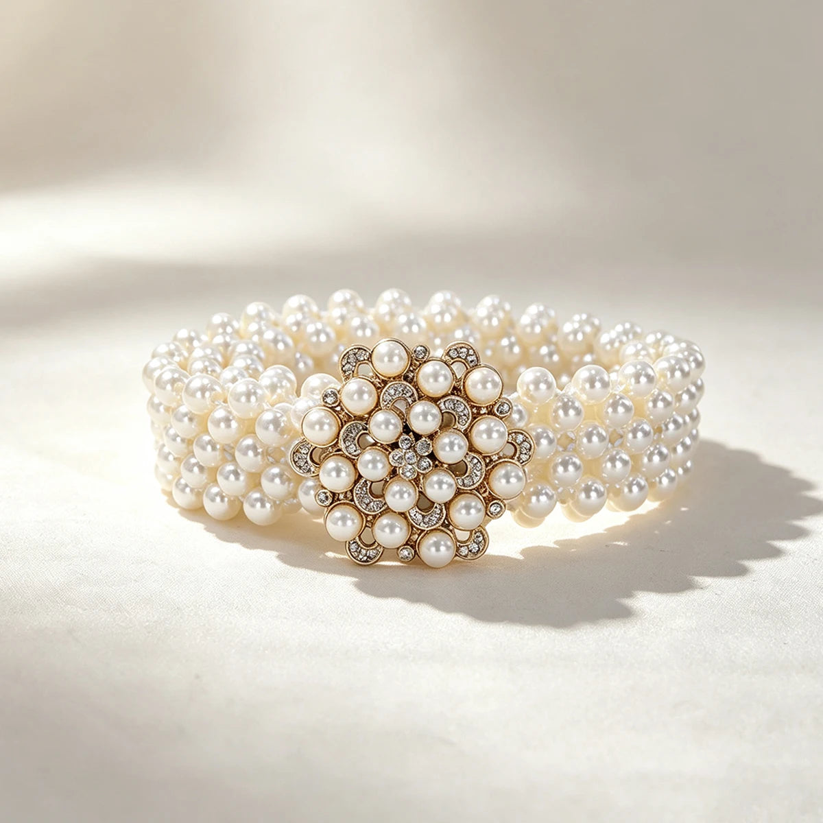 Luxury Fashion Pearl Rhinestone Pearl Waist Belt Female Korean Fashion wedding Dress Decoritive Elegant Women's Wide Waist Chain