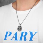 PENDRA Saint Barbara Steel Necklace