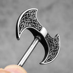 PENDRA Edged Axe Carving Steel Necklace