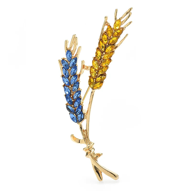 PENDRA Harvest Wheat Design Brooch