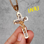 PENDRA Jesus Cross Religion Steel Necklace