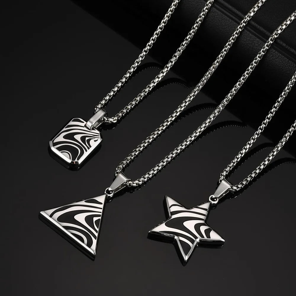 PENDRA Triangle Square Pendant Necklace
