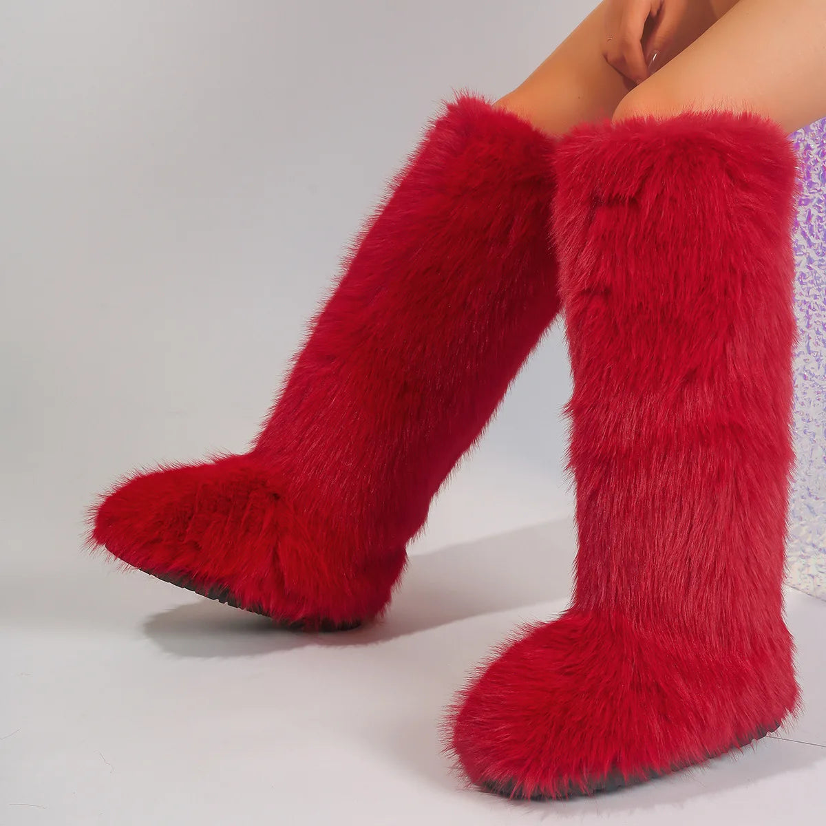 PENDRA Knee Warm Imitation Boots