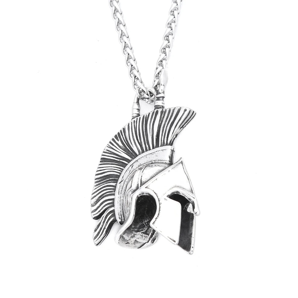 PENDRA Spartan Warrior 3D Pendant Necklace