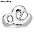 PENDRA Stainless Steel Art Cloud Brooch