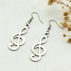 PENDRA Musicnote Gold Charm Earrings