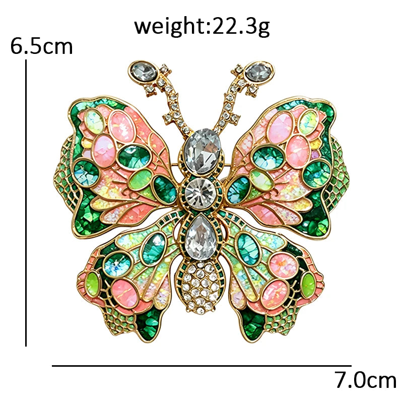 PENDRA Luxury Butterfly Brooch