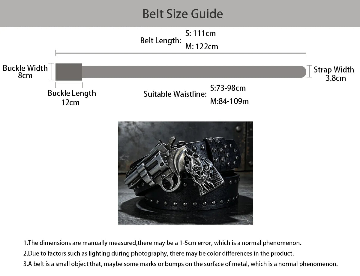 PENDRA Lunalia Black Rivet Studded Gothic Belt