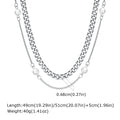 PENDRA Pearl Cuban Chain Necklace
