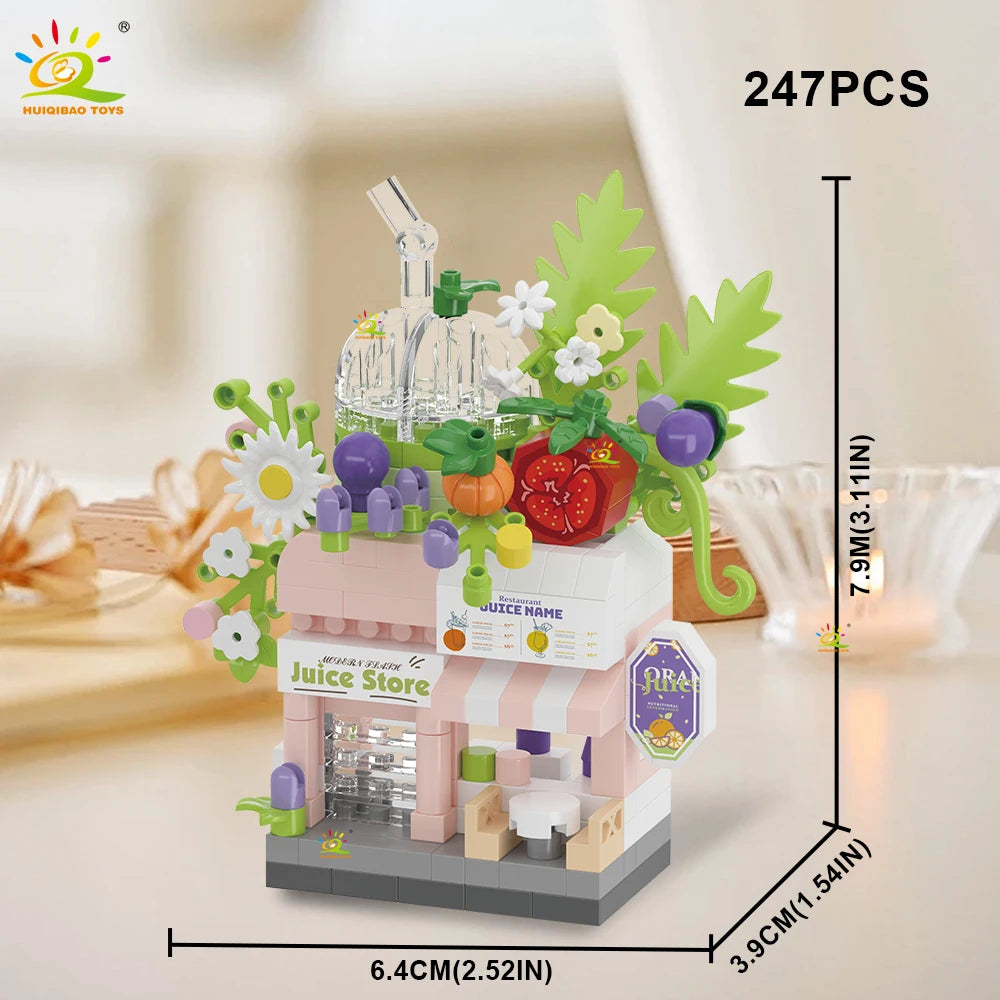 PENDRA Cute Shop Micro Building Set