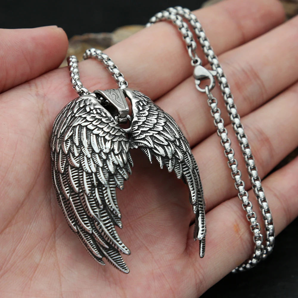 PENDRA Angelwing Stainless Steel Angel Wings Pendant