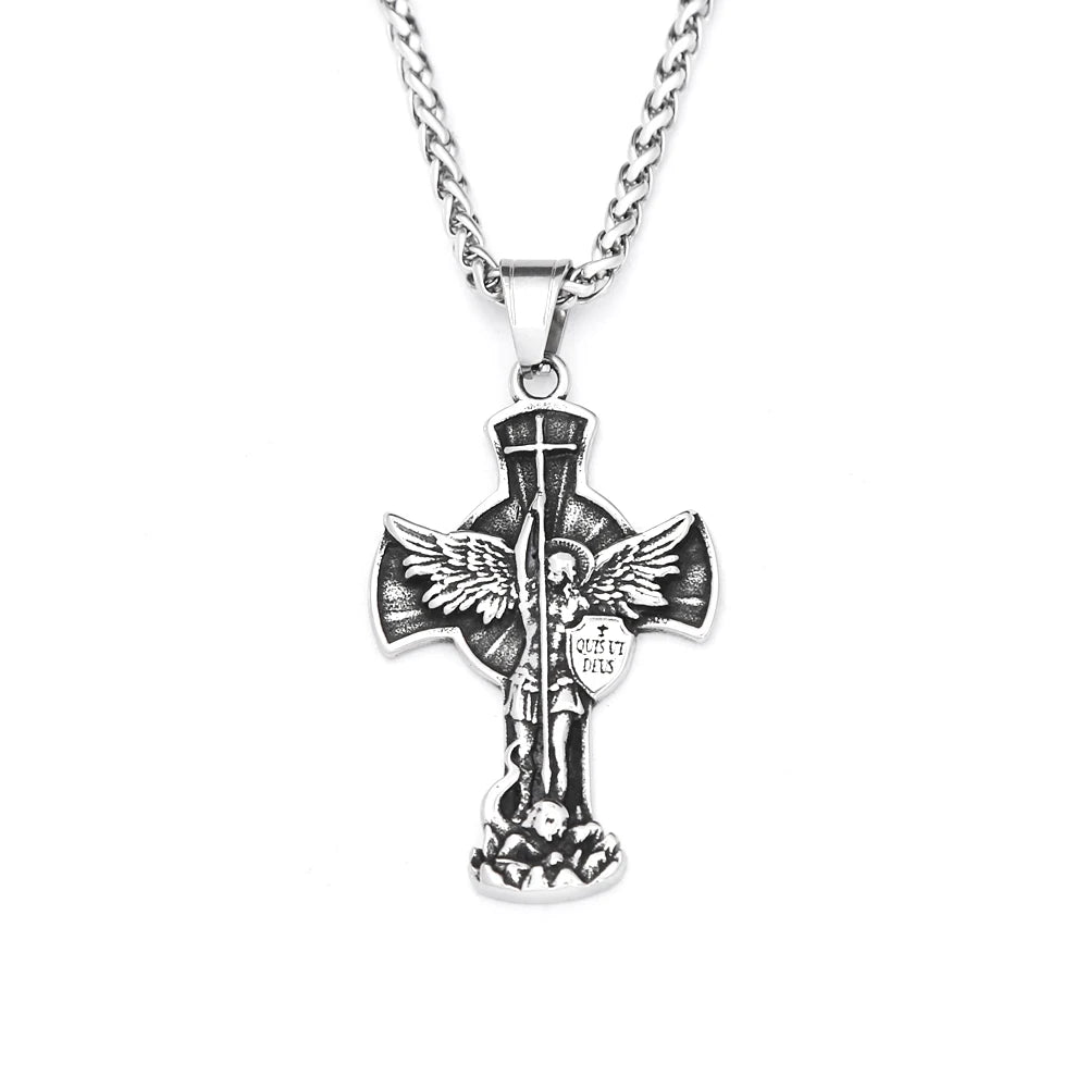 PENDRA Crossforge 316L Stainless Steel Cross Pendant