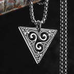 PENDRA Celtic Knot Steel Necklace