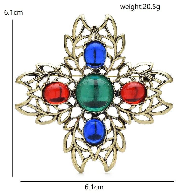 PENDRA Virelle Geometric Brooch