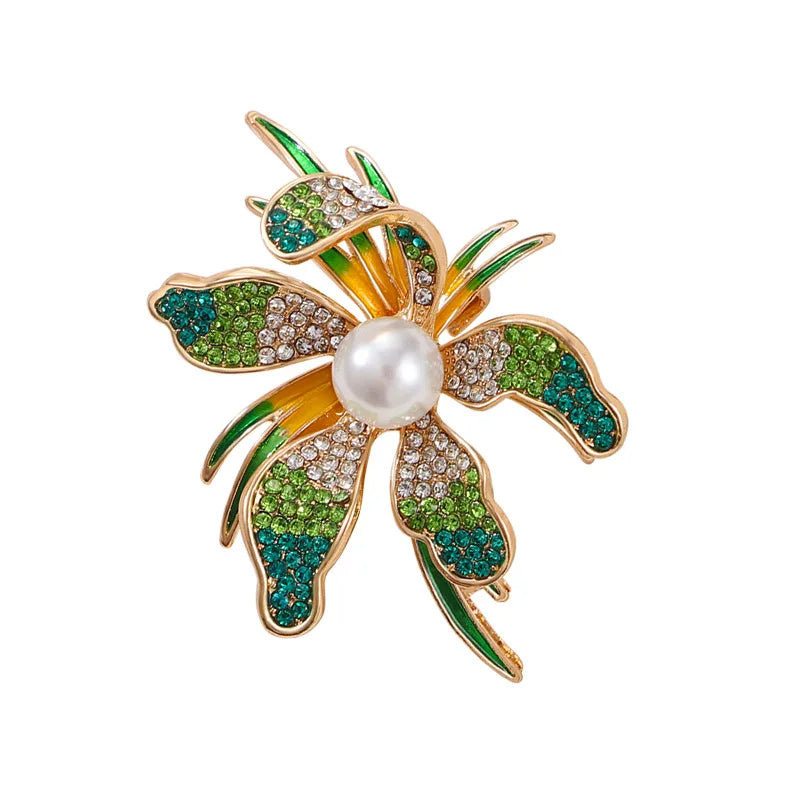PENDRA Pearlina Pearl Flower Brooch