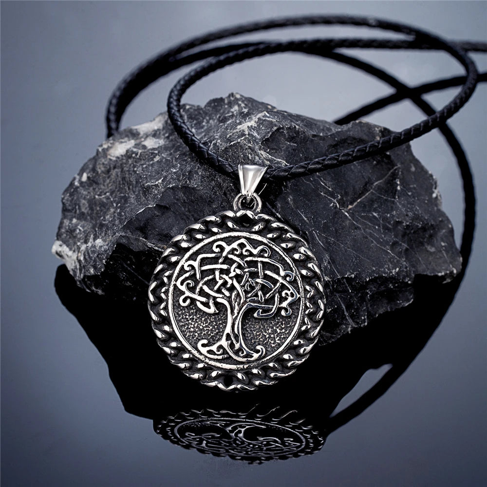 PENDRA Tree Life Rune Viking Necklace