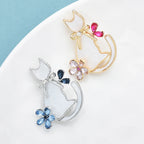 PENDRA Petalcat 2-Color Cat Brooch