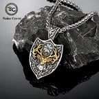 PENDRA Rune Gold Viking Necklace
