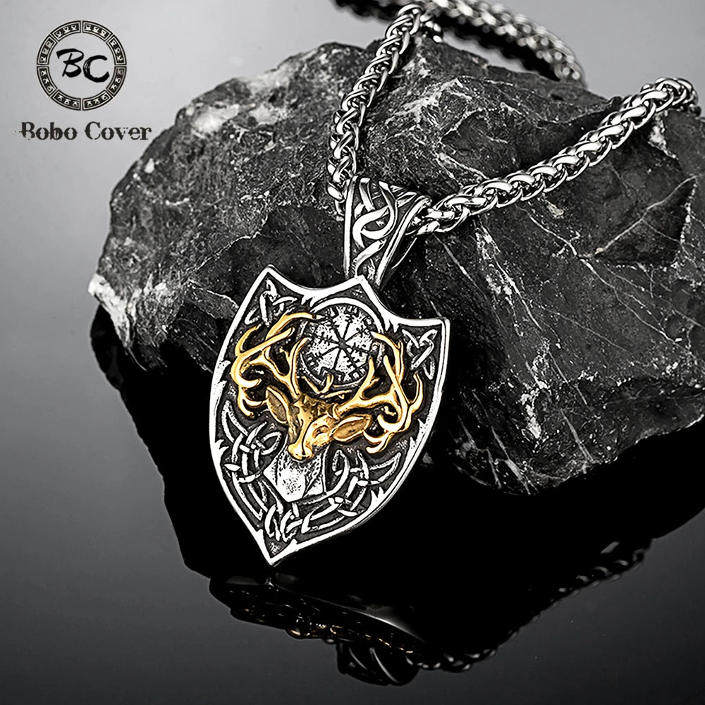 PENDRA Rune Gold Viking Necklace