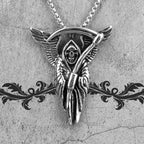 PENDRA Grim Reaper Death Steel Necklace