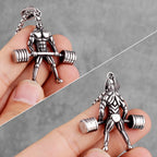 PENDRA Weightlifting Fitness Bodybuilding Steel Necklace
