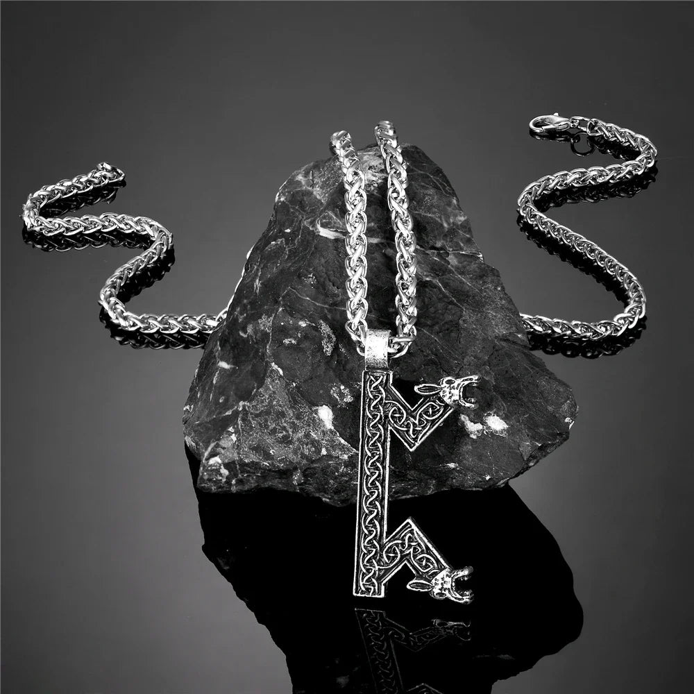 PENDRA Leather Norse Necklace