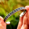 PENDRA Celtic Knot Stainless Steel Open Cuff Bracelet