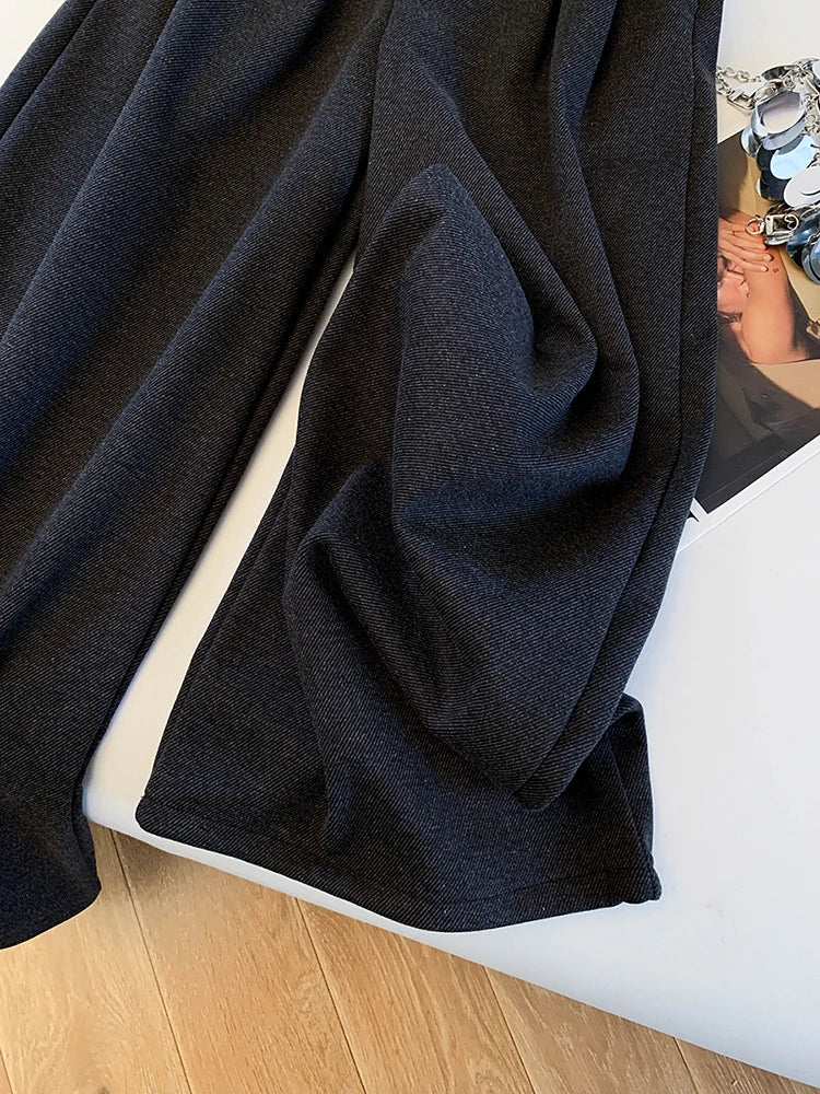 PENDRA Cashmere Touch High Waist Wide Leg Pants