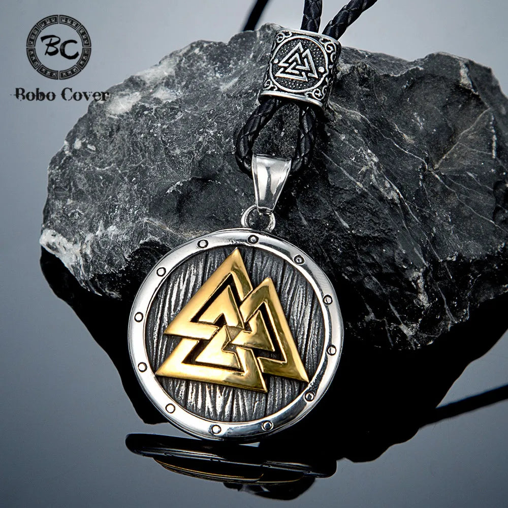 PENDRA Rune Leather Necklace