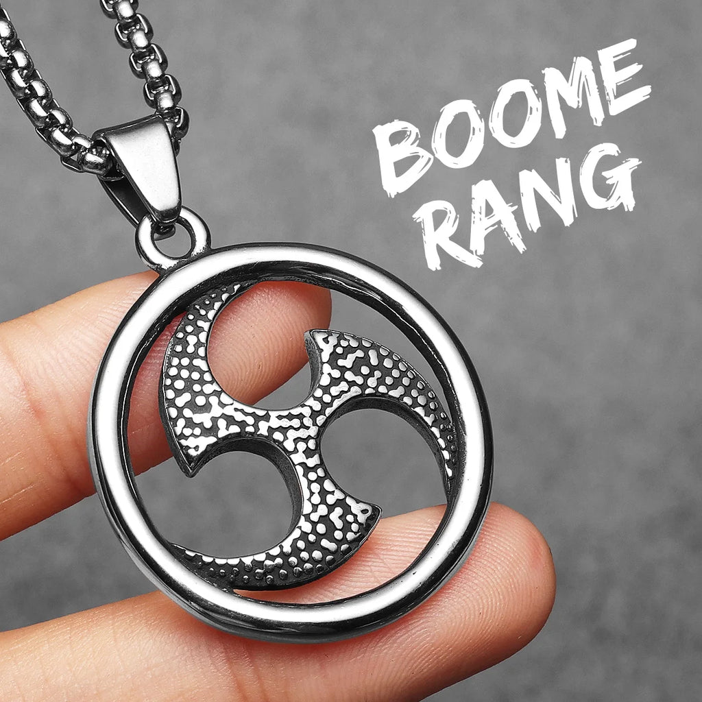 PENDRA Concealed Boomerang Steel Necklace