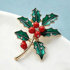 PENDRA Carnelia December Birthday Enamel Flower Brooch