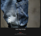 PENDRA Washed Distressed Ripped Pants