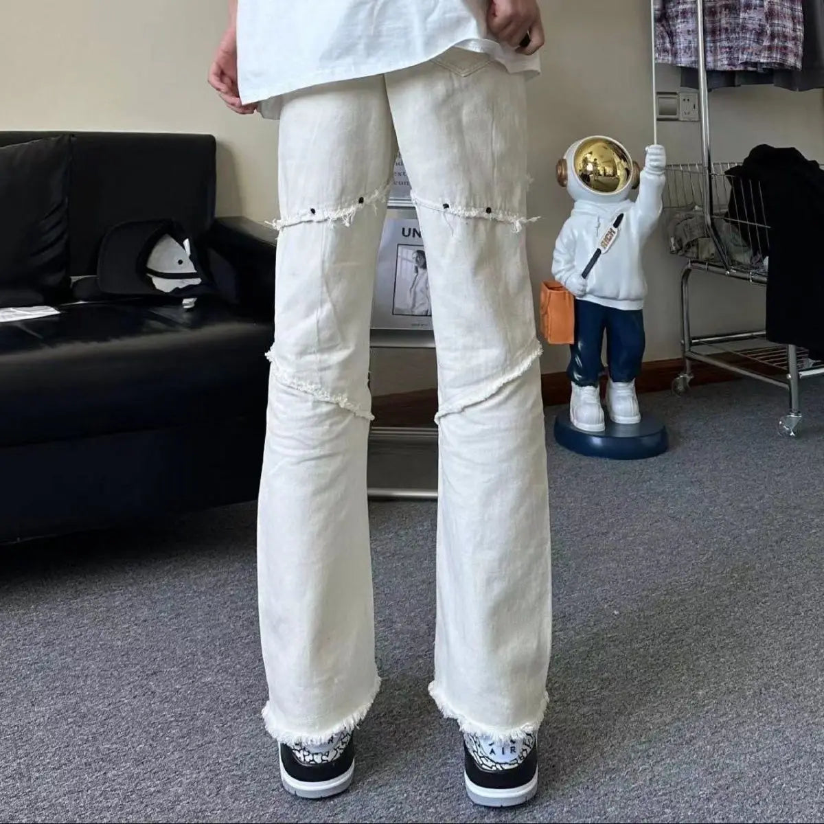 PENDRA Straight Menswear Italy Trousers