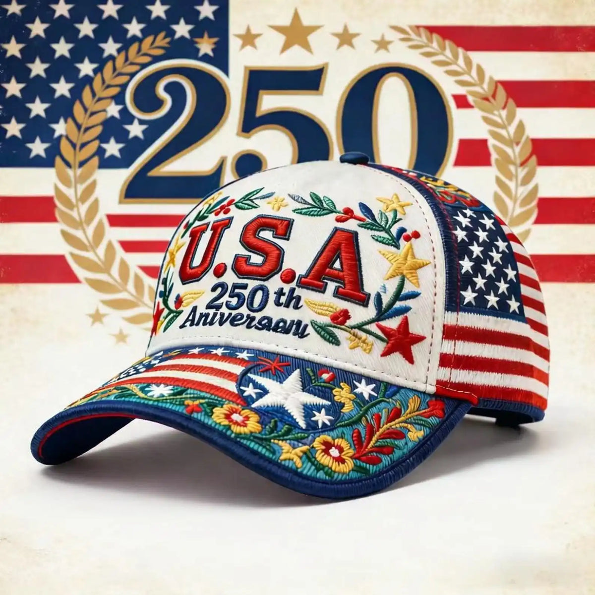 PENDRA Patriotic Printed Over Hat
