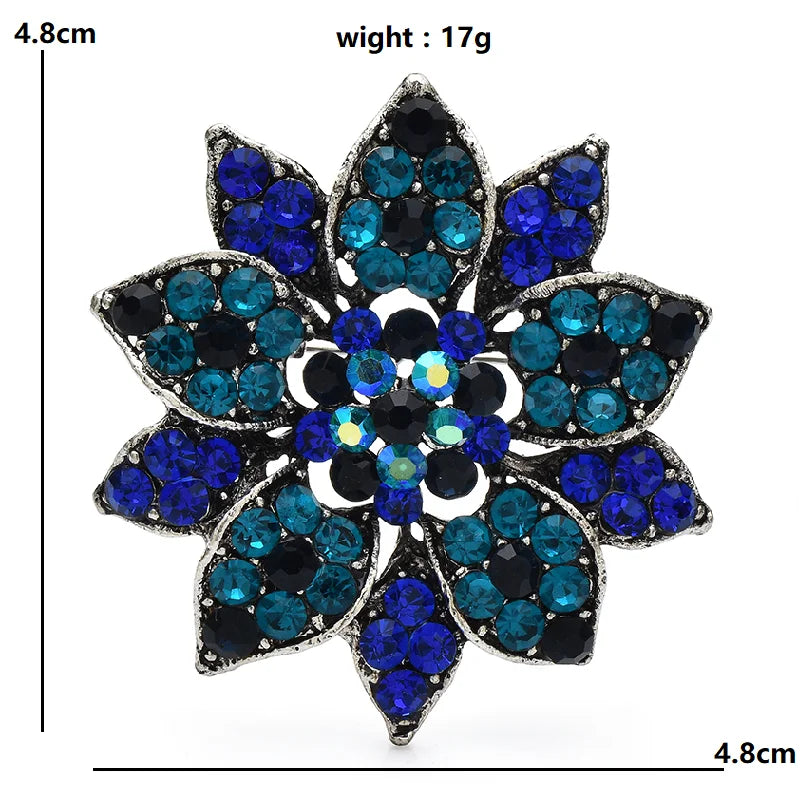 PENDRA Florielle21 Rhinestone Brooch