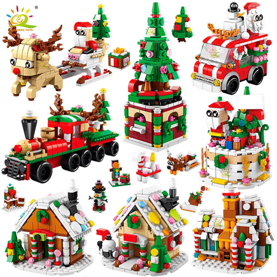 PENDRA Elk Deer Santa Building Set
