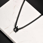 Men's Chain Necklace,Stainless Steel Cuban Chain Figaro Chain Collar,Classic Basic Gold Black Silver Color Chain