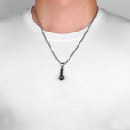 PENDRA Host Singer Microphone Steel Necklace