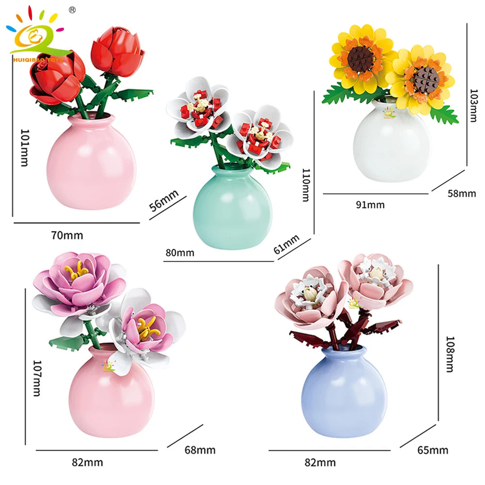 PENDRA Vase Eternal Floral Building Set