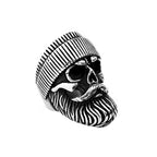 PENDRA Beardskull Gothic Bearded Skull Ring