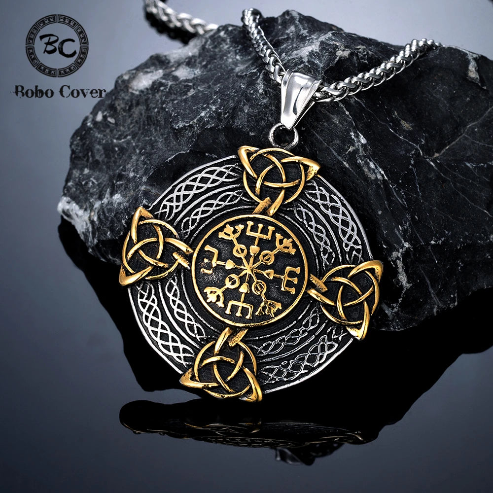 PENDRA Celtic Knot Steel Necklace