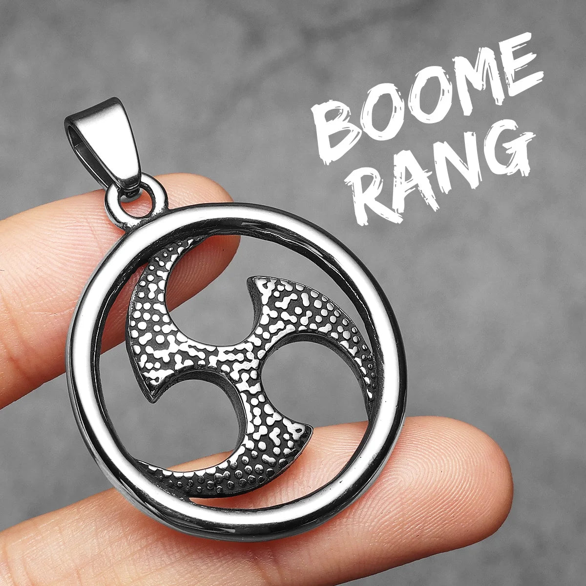 PENDRA Concealed Boomerang Steel Necklace