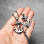 PENDRA Pirate Anchor Steel Necklace