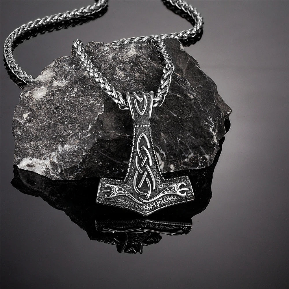 PENDRA Celtic Knot Rune Necklace
