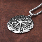 PENDRA Compassviking Stainless Steel Viking Compass Necklace