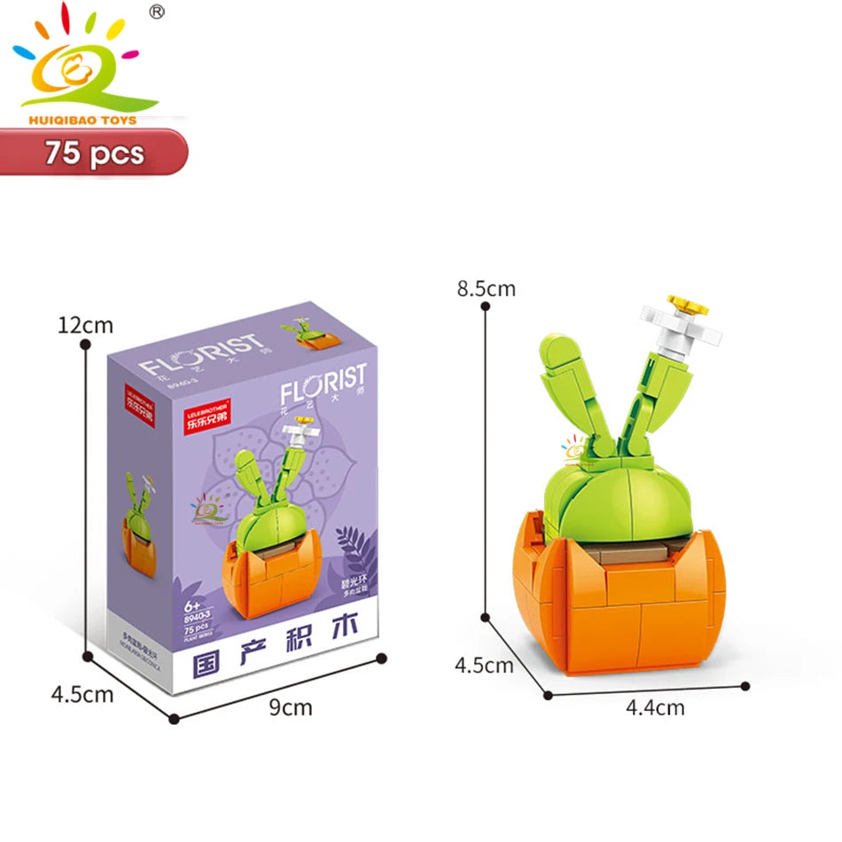 PENDRA Succulent Potted Floral Building Set