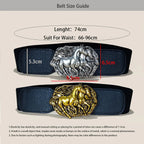 PENDRA Velaia Leather Western Wide Corset Belt