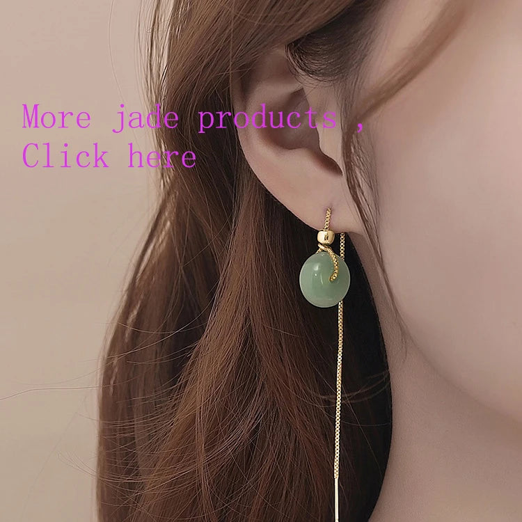 PENDRA Gold Jade Hetian Earrings