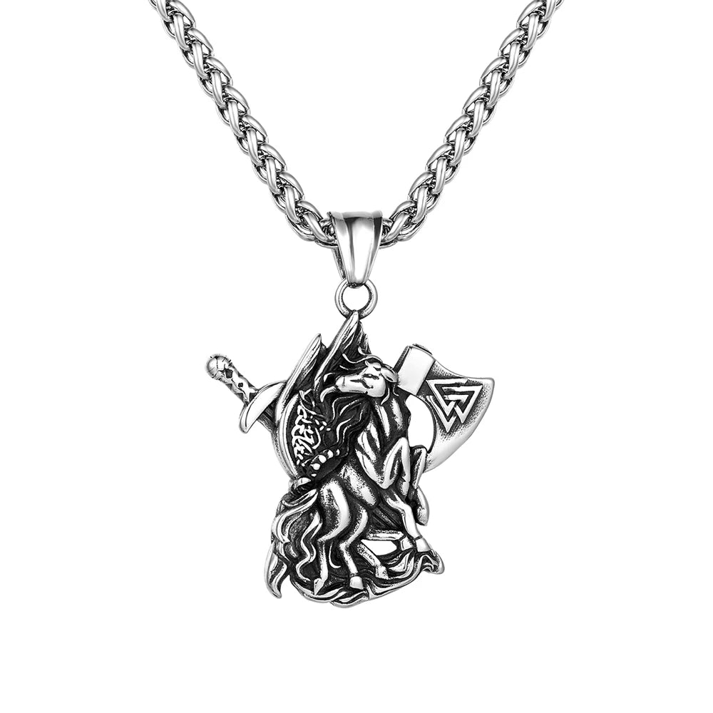 PENDRA Vikings Norse Leather Necklace