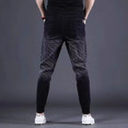 Gradual Change Color 2025 Tied Jeans Men's Summer New Loose Ruffian Handsome Small Feet Pants Trendy Brand Harlan Casual Pants